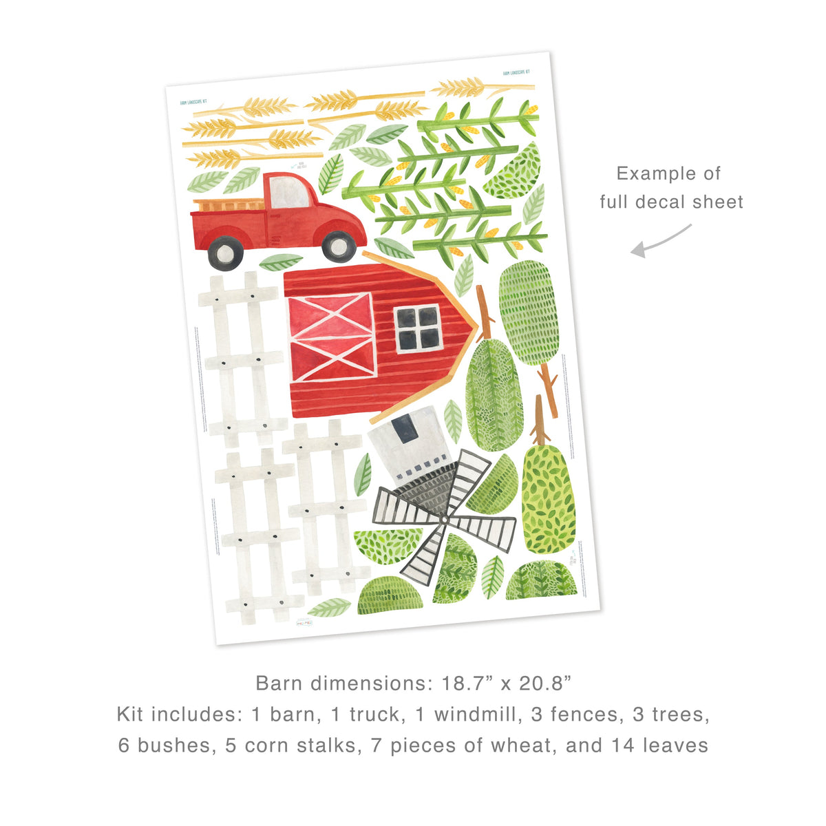 Farm Landscape Wall Decals