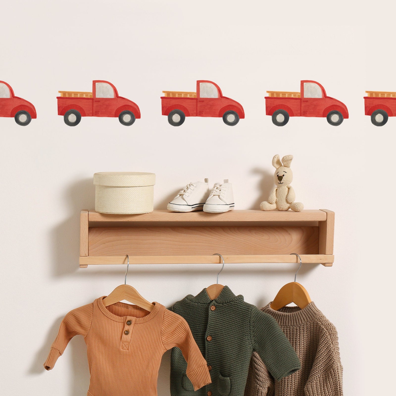 Red Truck Toss Wall Decals