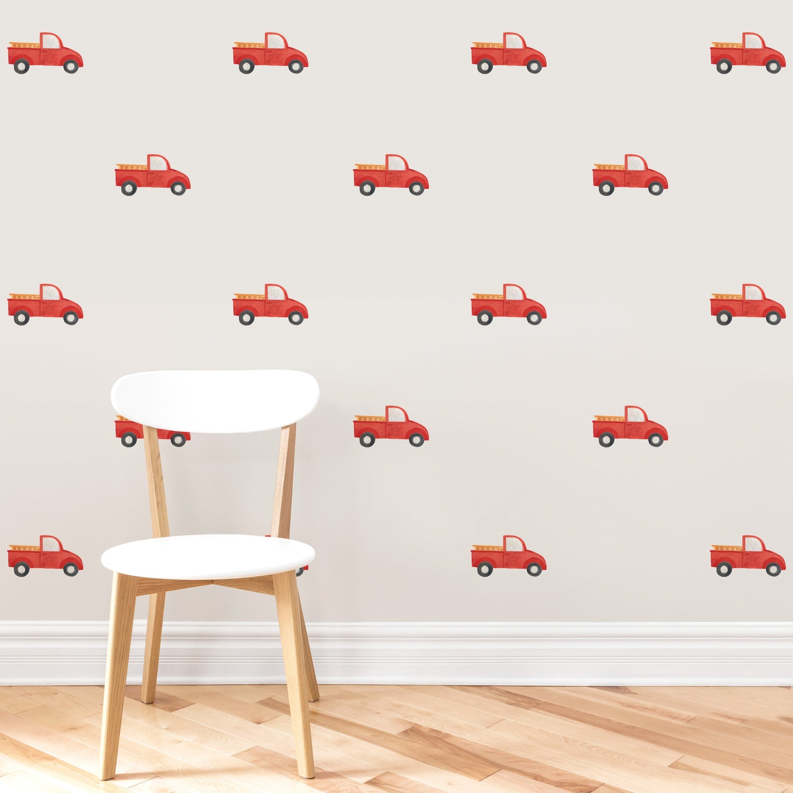 Red Truck Toss Wall Decals