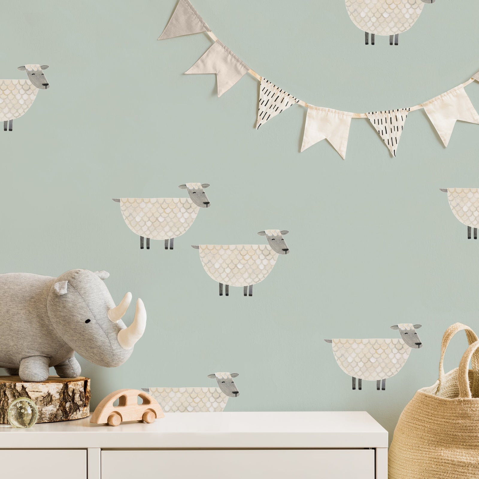 Sheep Toss Wall Decals