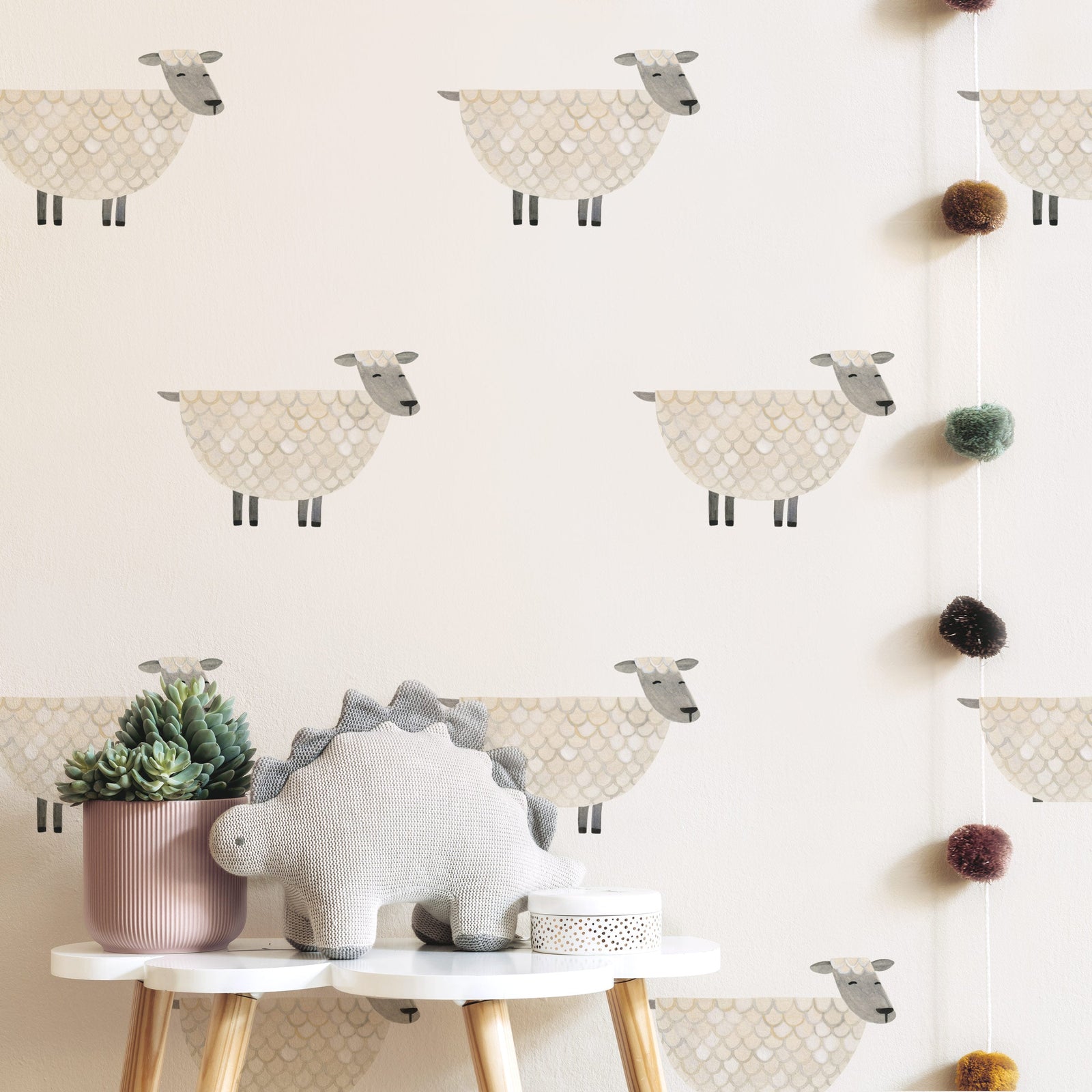 Sheep Toss Wall Decals