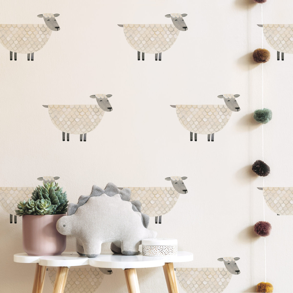 Sheep Toss Wall Decals