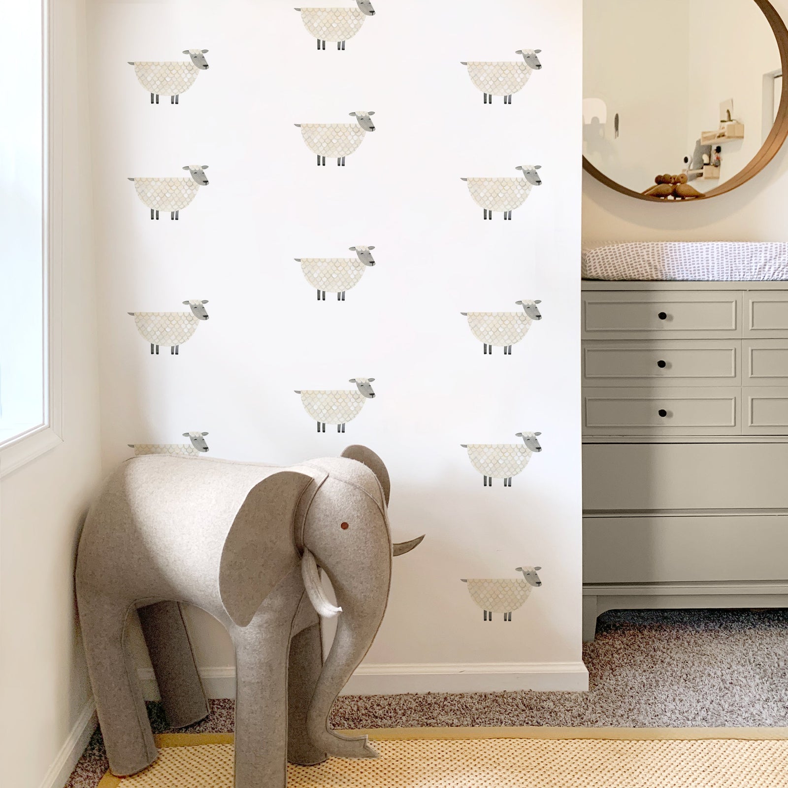 Sheep Toss Wall Decals