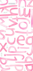 Lowercase Watercolor Letter Wall Decals