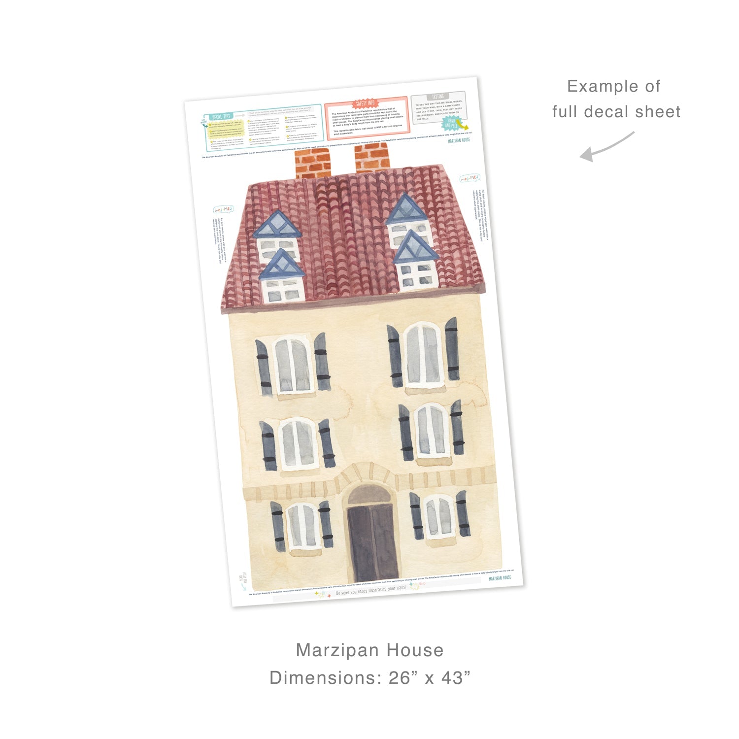 Marzipan House Wall Decal