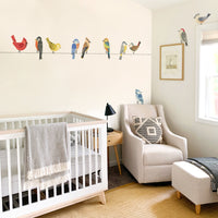 Birds On A Wire Wall Decal Set