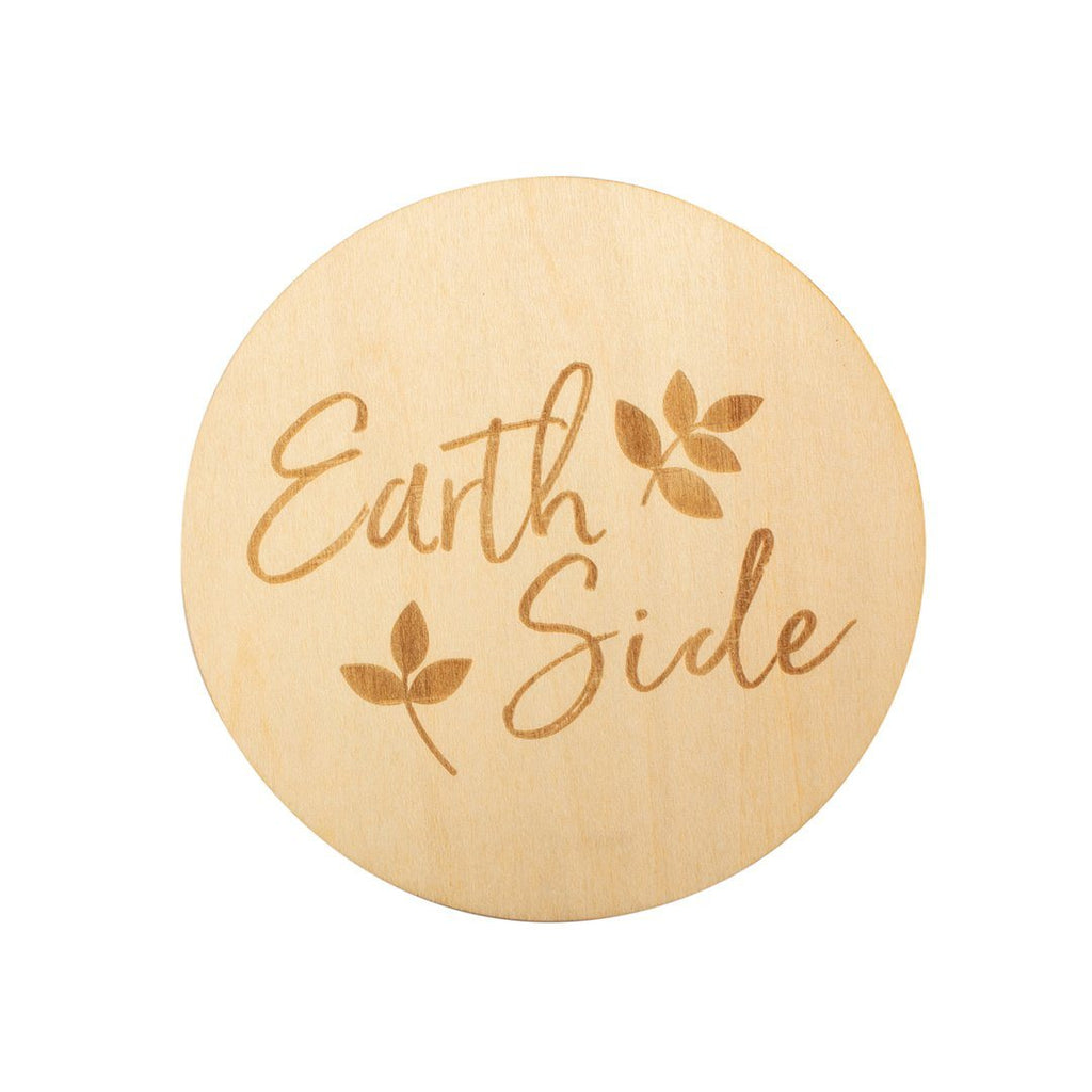 Earth Side Wooden Keepsake Disc - Project Nursery