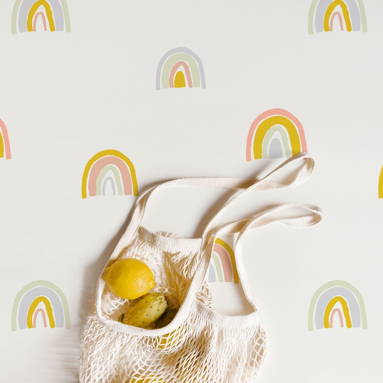 Minimal Rainbow Wallpaper - Project Nursery