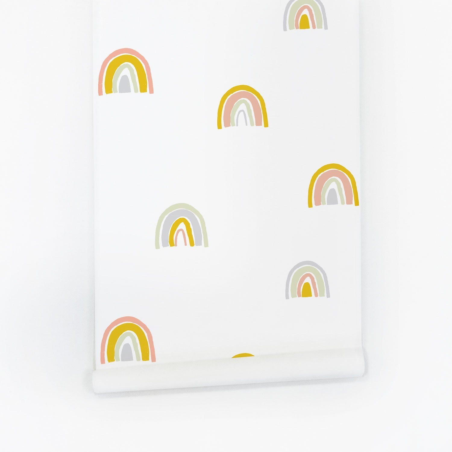 Minimal Rainbow Wallpaper - Project Nursery