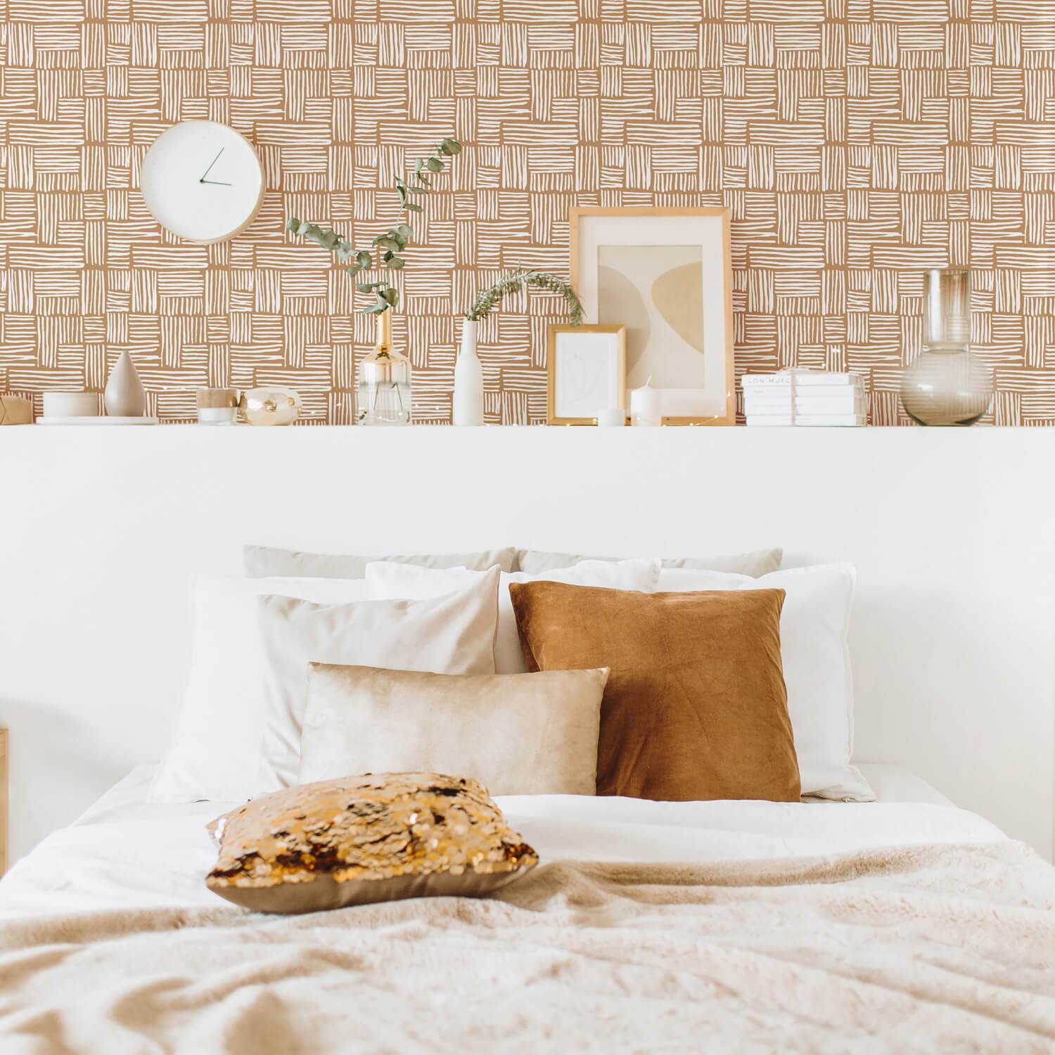 Modern Plaid Print Wallpaper - Project Nursery