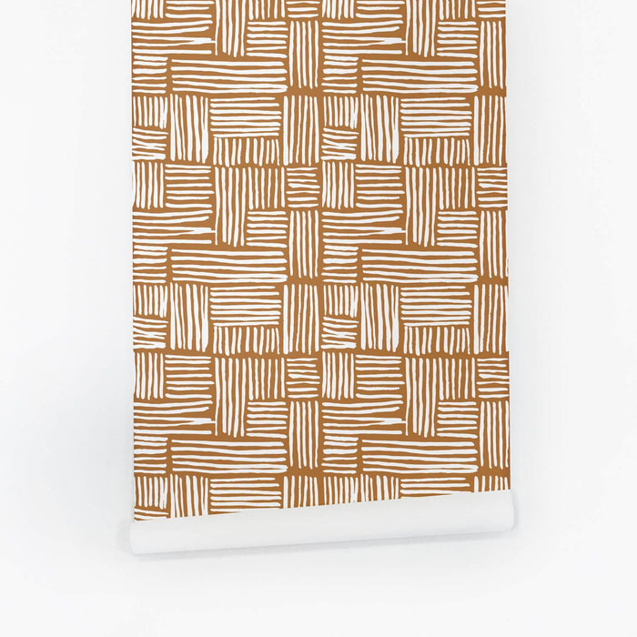 Modern Plaid Print Wallpaper - Project Nursery