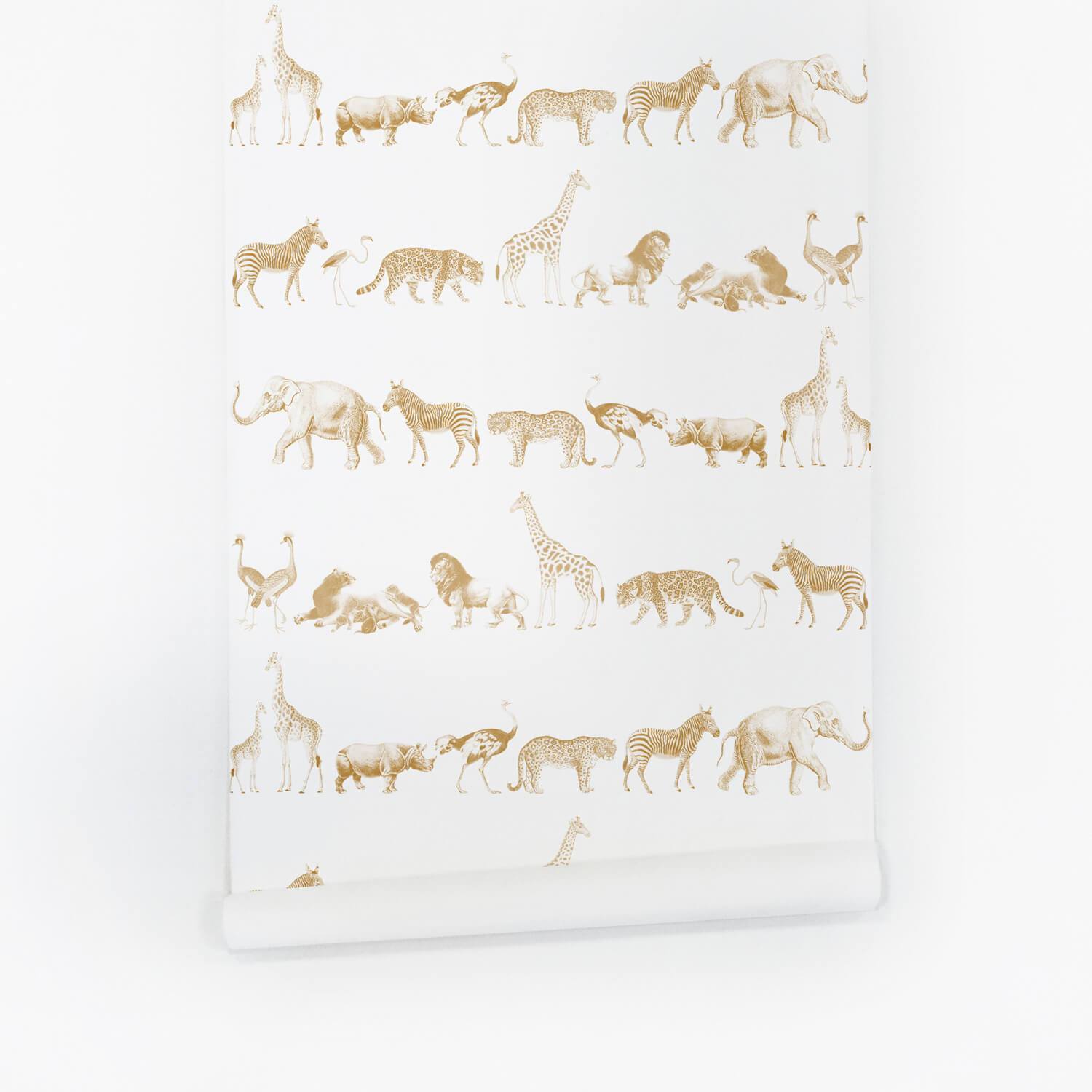 Vintage Safari Animal Wallpaper - Project Nursery