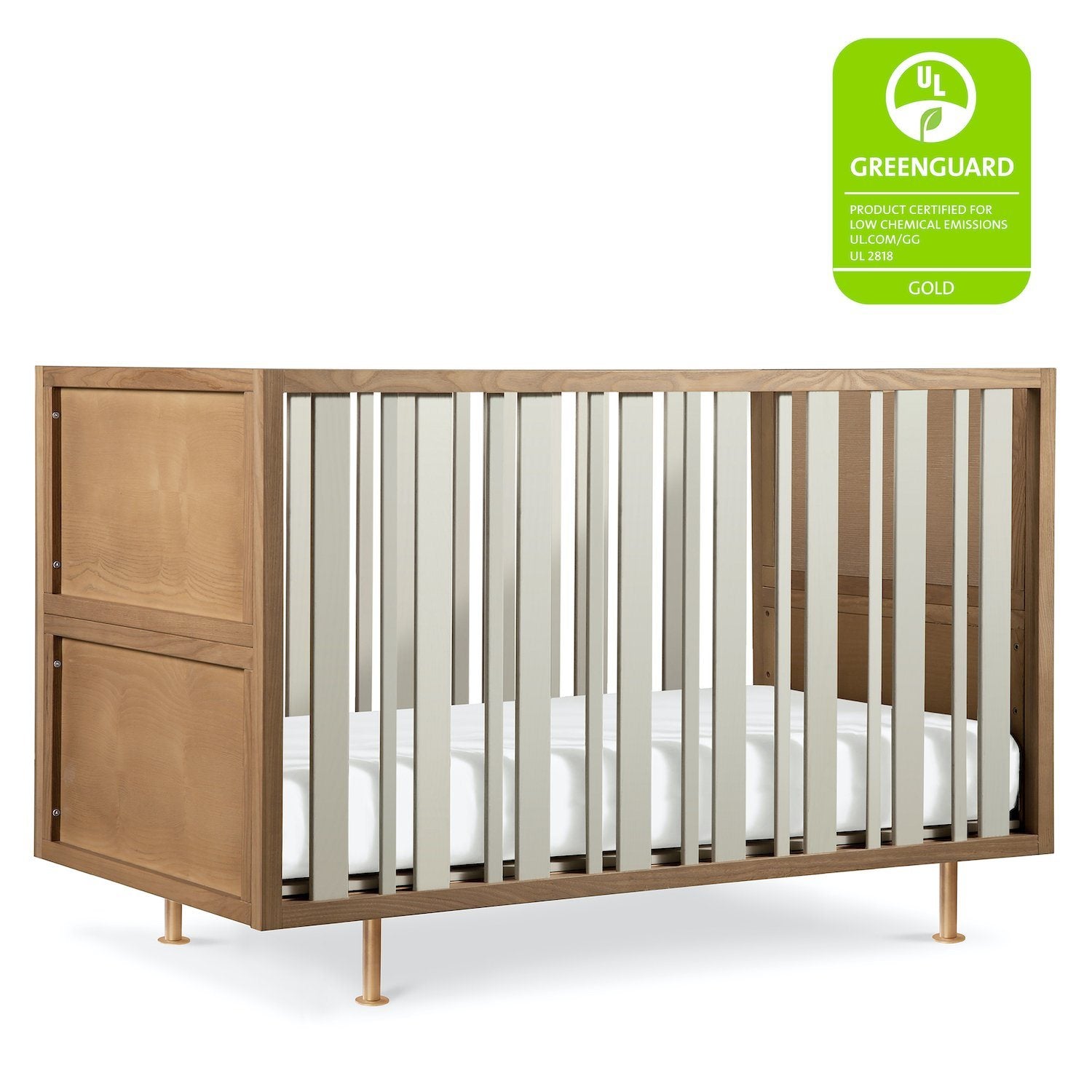 Novella Convertible Crib - Stained Ash + Ivory - Project Nursery