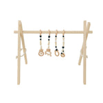 Wooden Baby Play Gym with Black Toys - Project Nursery