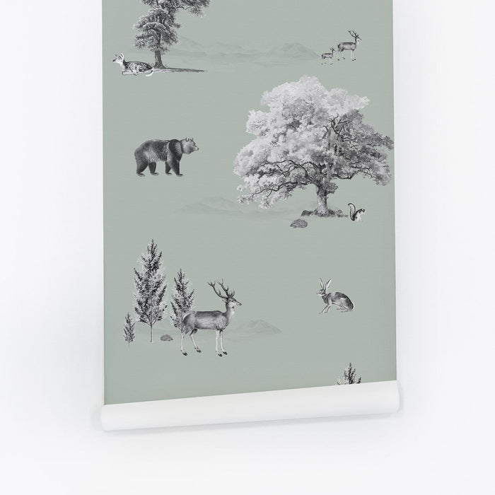 Vintage National Park Theme Wallpaper - Project Nursery