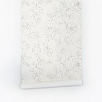 Subtle Floral Wallpaper - Project Nursery