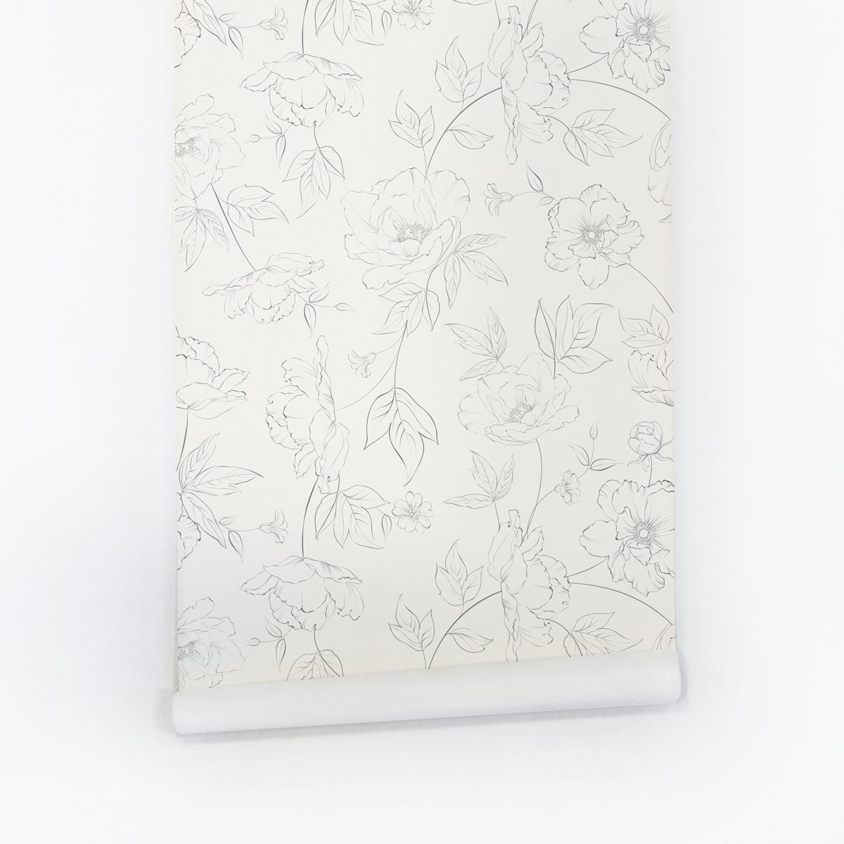 Subtle Floral Wallpaper - Project Nursery