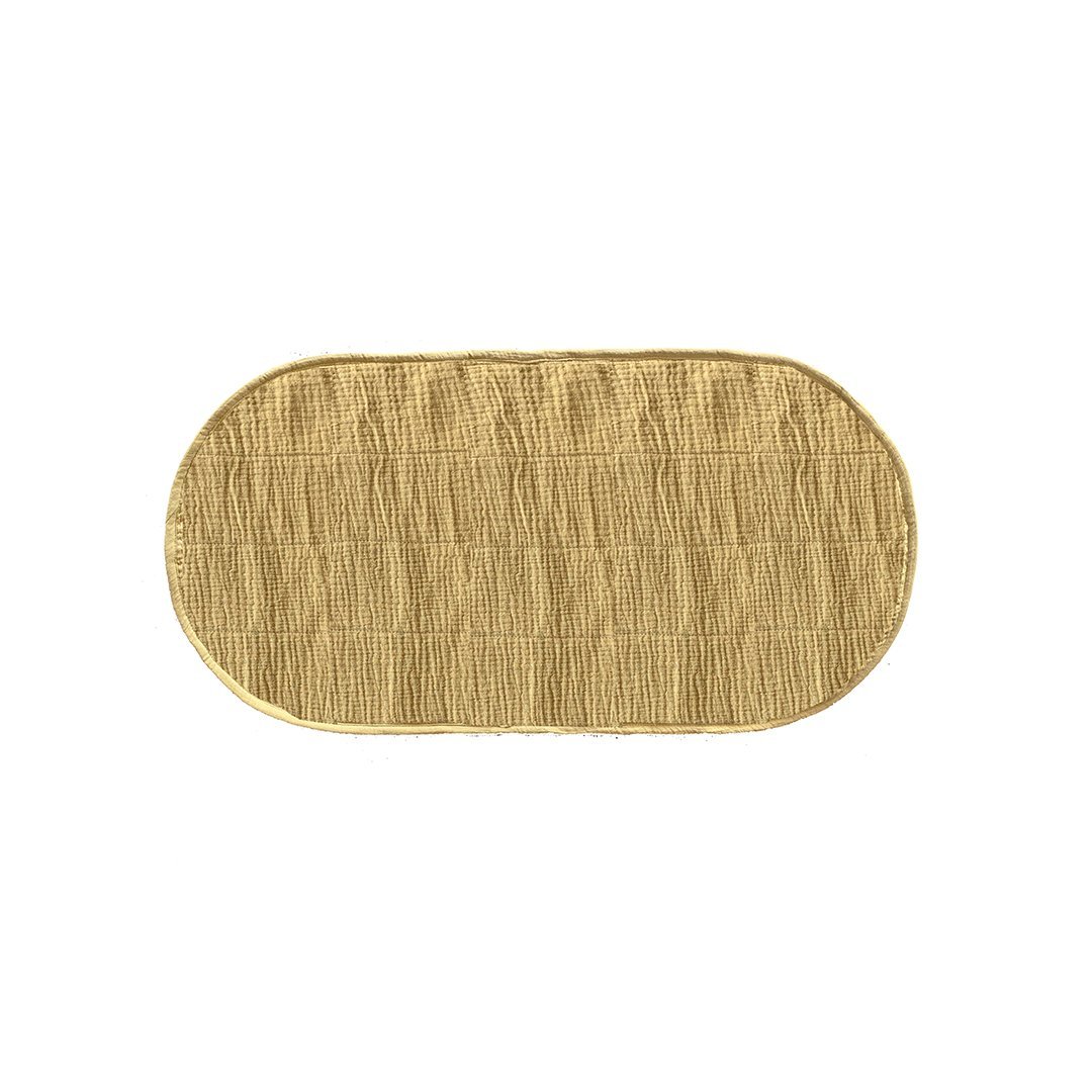 Luxe Organic Cotton Changing Basket Liner - Mustard - Project Nursery