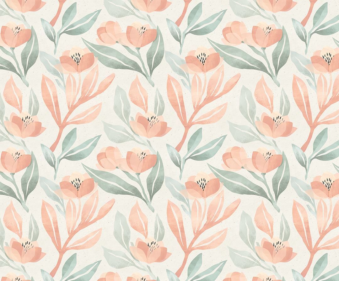 Orange Blossoms Wallpaper Mural - Project Nursery