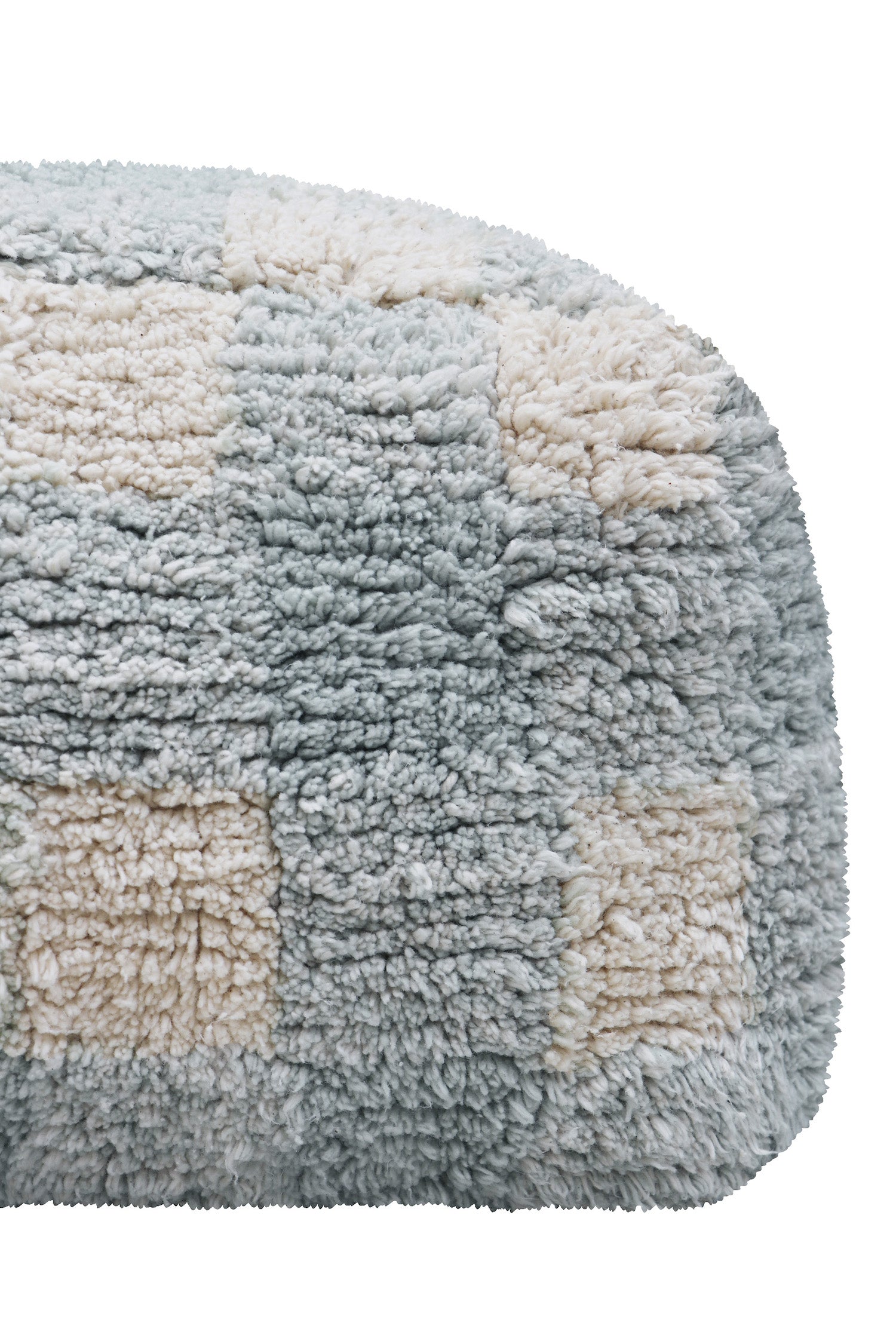 Vichy Checked Pouf