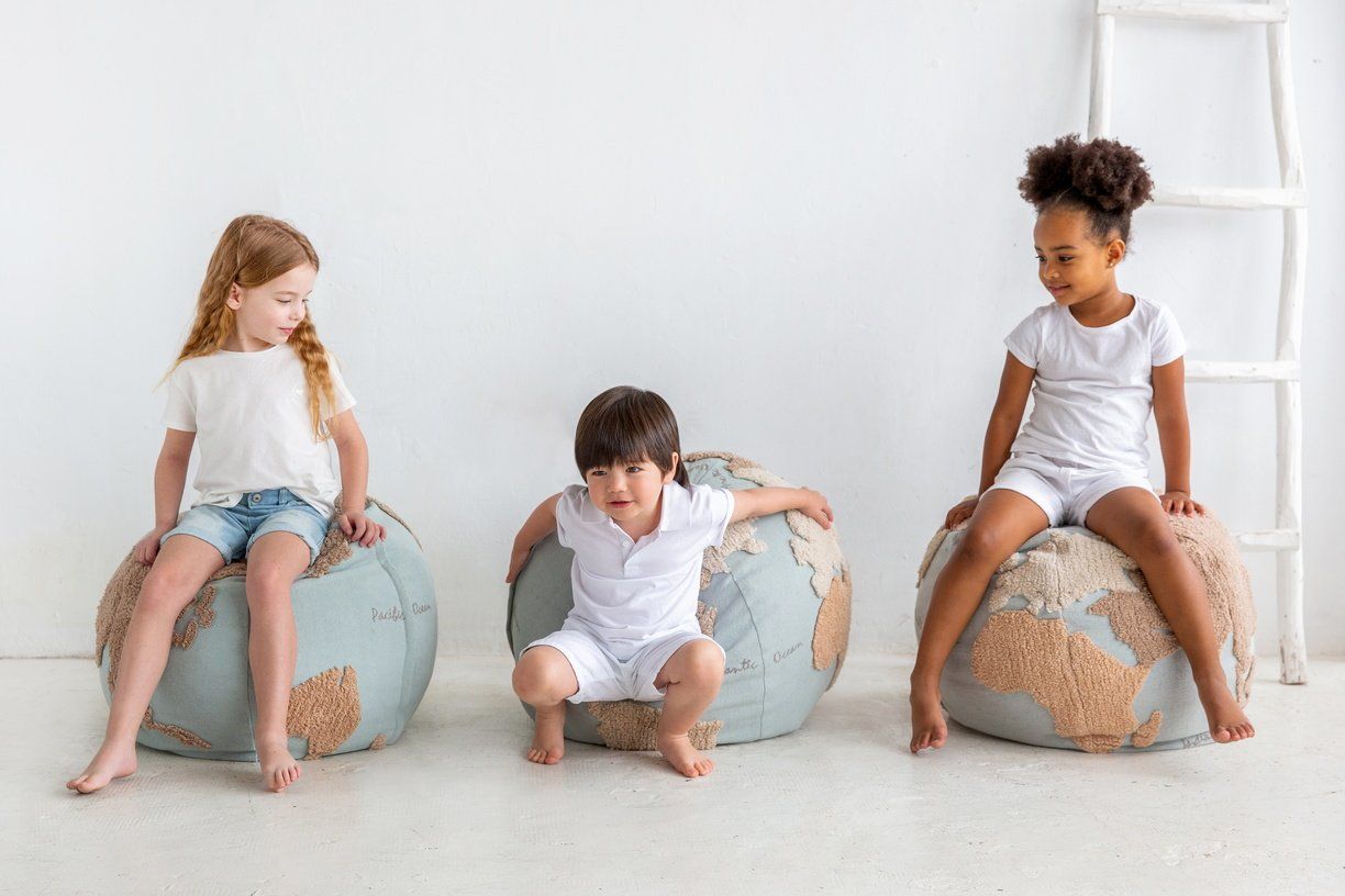 World Map Pouf - Project Nursery