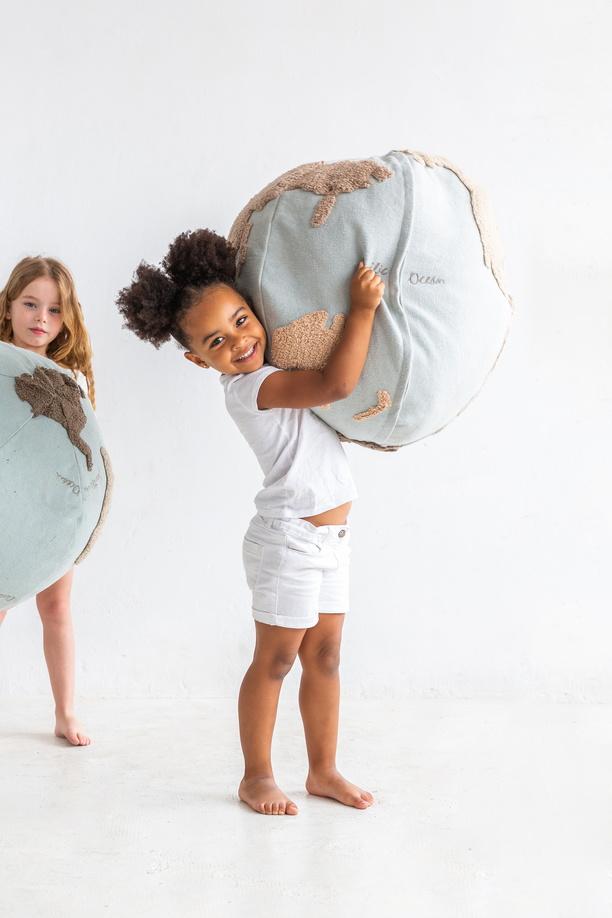 World Map Pouf - Project Nursery