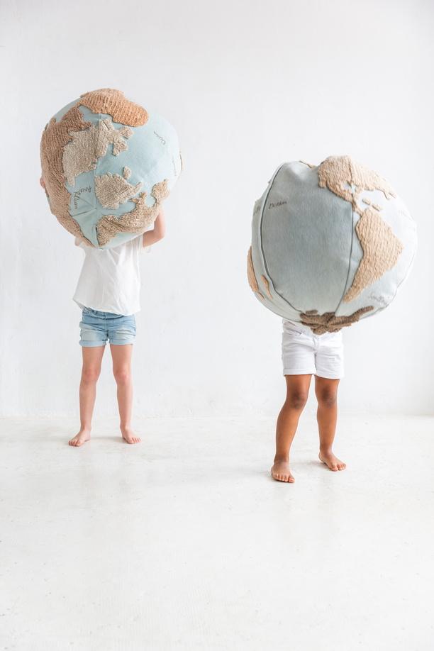 World Map Pouf - Project Nursery