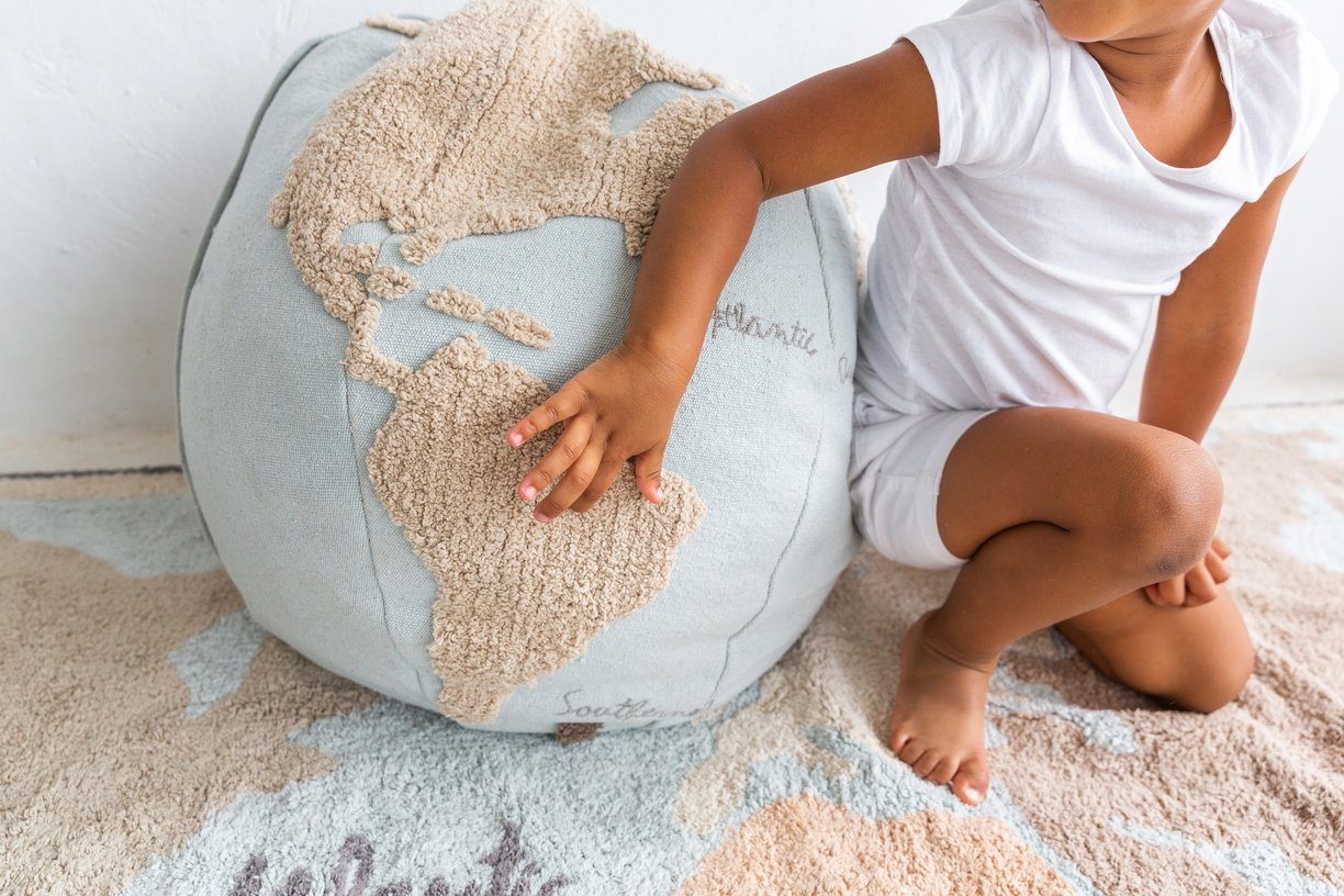 World Map Pouf - Project Nursery