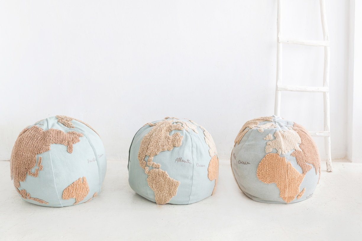 World Map Pouf - Project Nursery