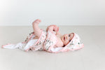 Vintage Pink Rose Ruffled Hooded Towel - Project Nursery