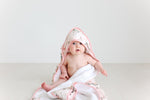 Vintage Pink Rose Ruffled Hooded Towel - Project Nursery