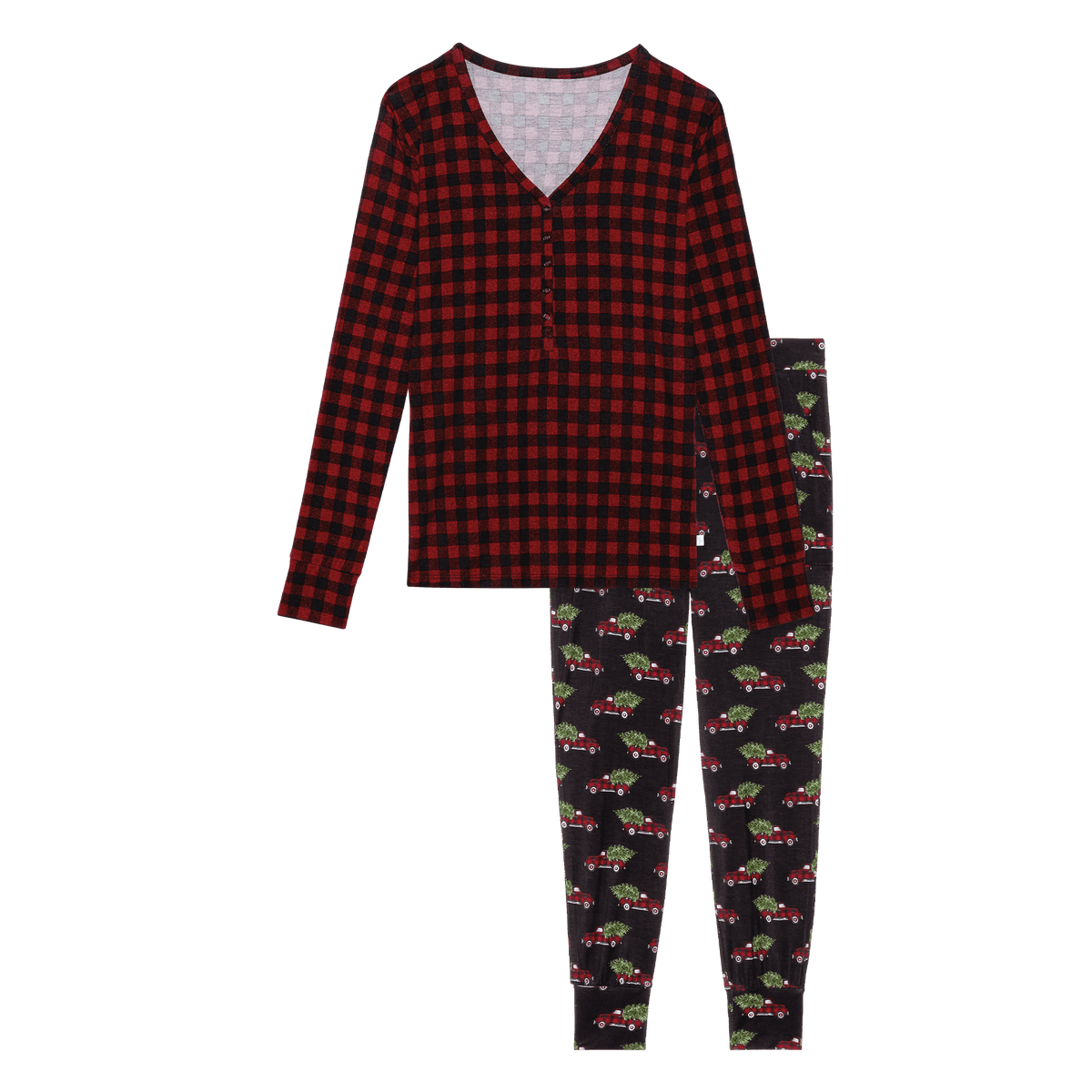 Levi Women's Longsleeve Henley Loungewear - Project Nursery
