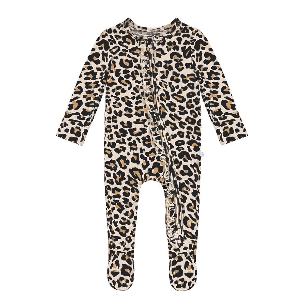 Lana Leopard Ruffled Footie - Project Nursery