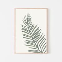 Emerald Safari Palm Leaves Art Print - Project Nursery