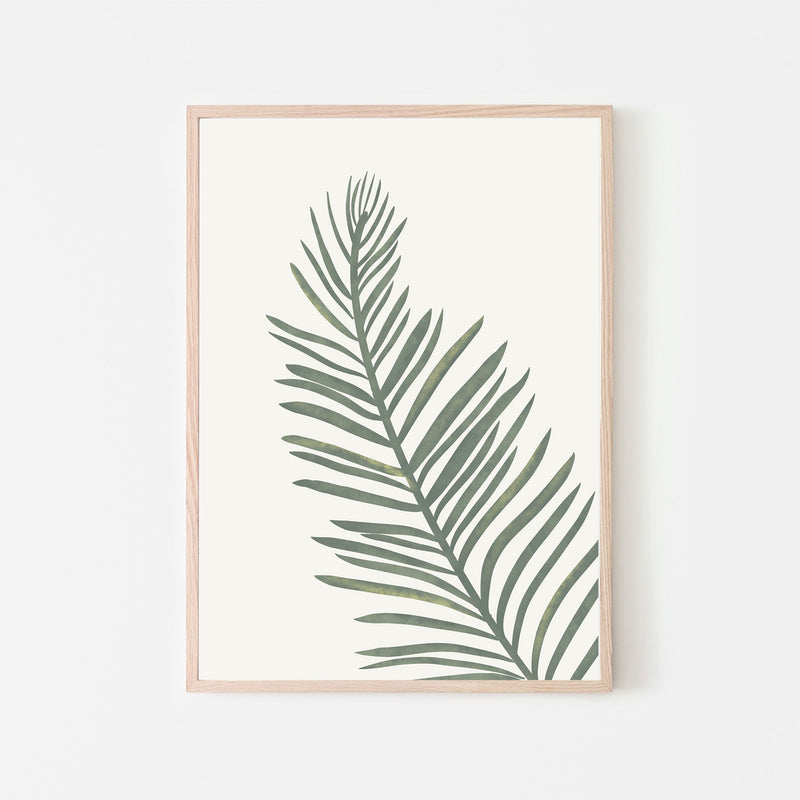 Emerald Safari Palm Leaves Art Print - Project Nursery