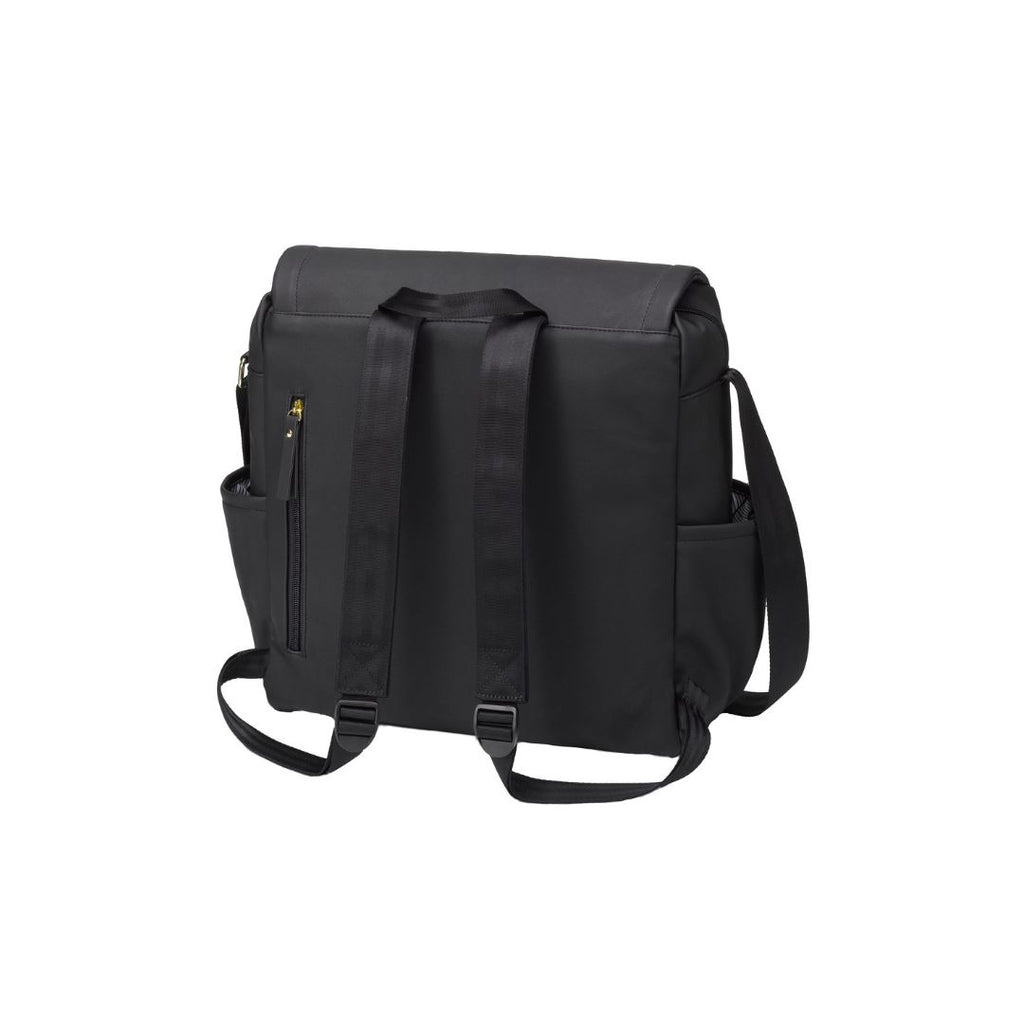 Boxy Backpack - Black Matte Leatherette - Project Nursery