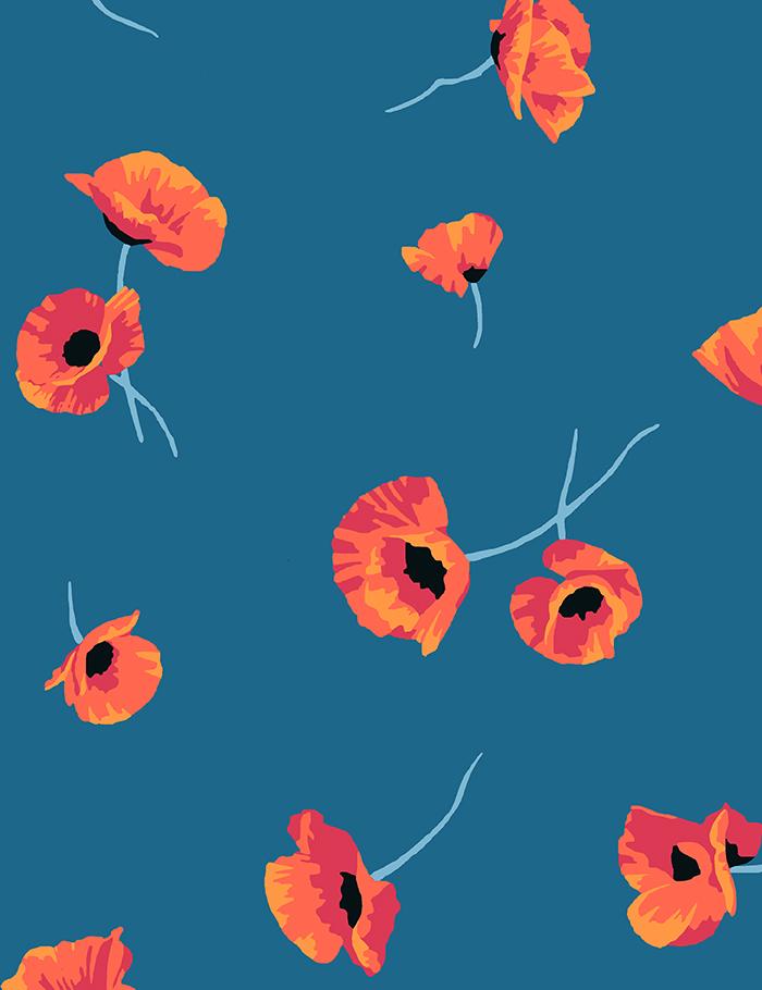Poppy Floral Wallpaper - Project Nursery