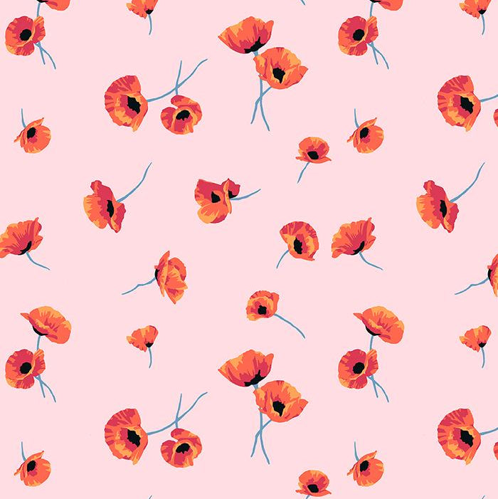 Poppy Floral Wallpaper - Project Nursery