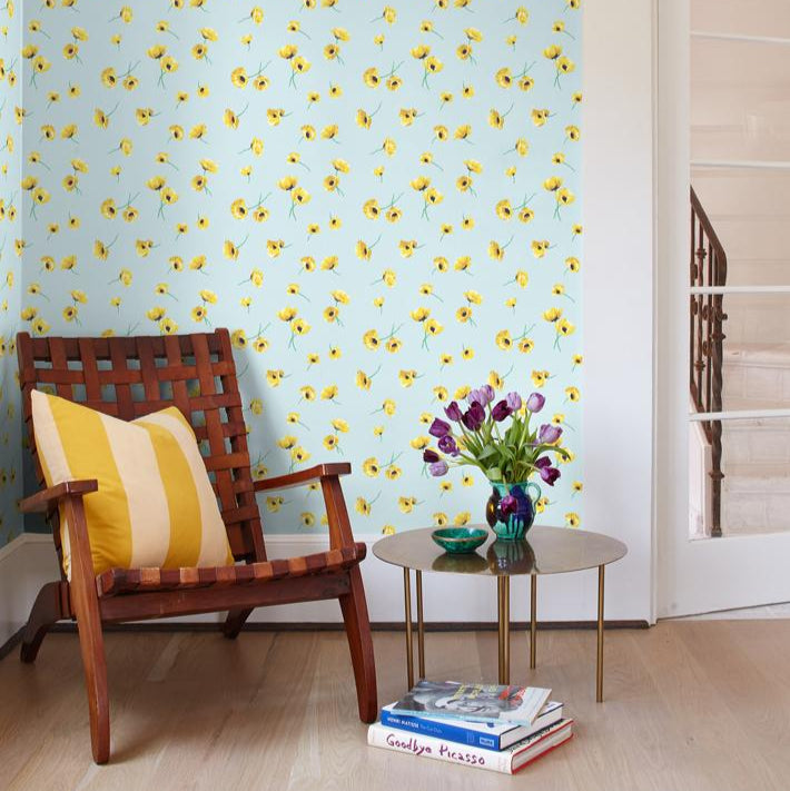Poppy Floral Wallpaper - Project Nursery