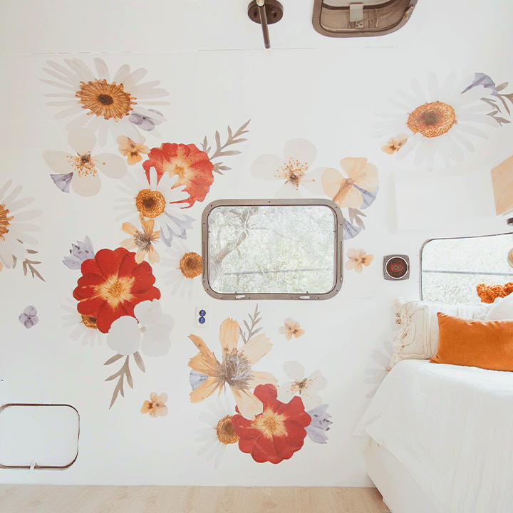 Pressed Floral Wall Decal Set