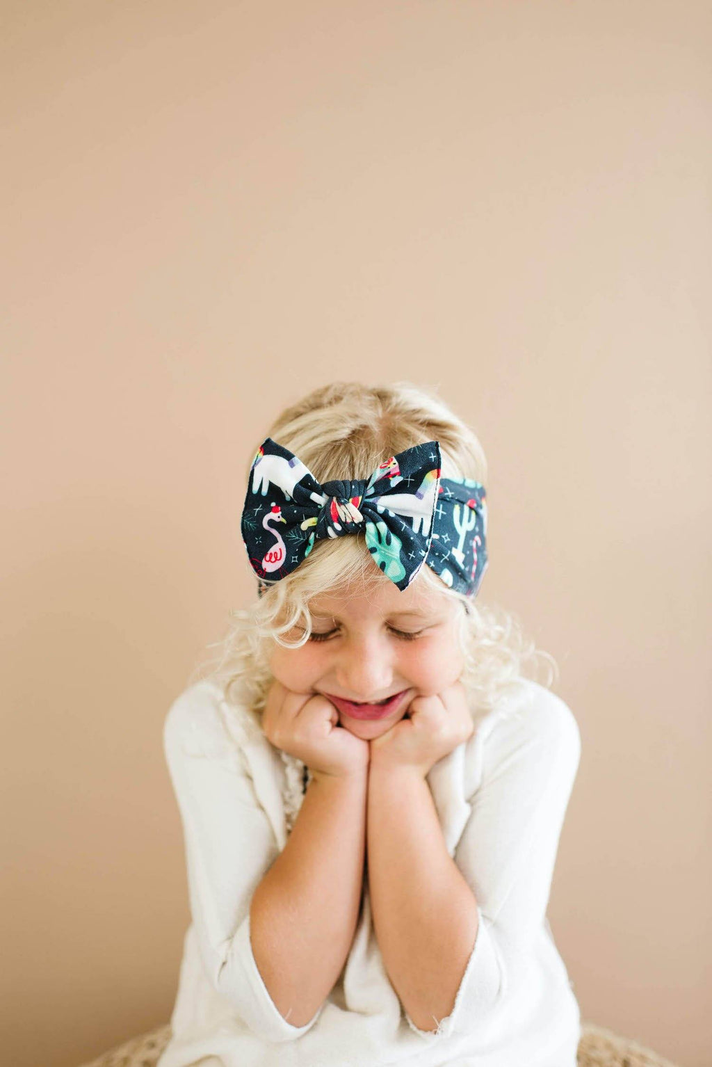 Holiday Bash Printed Knot Headband - Project Nursery