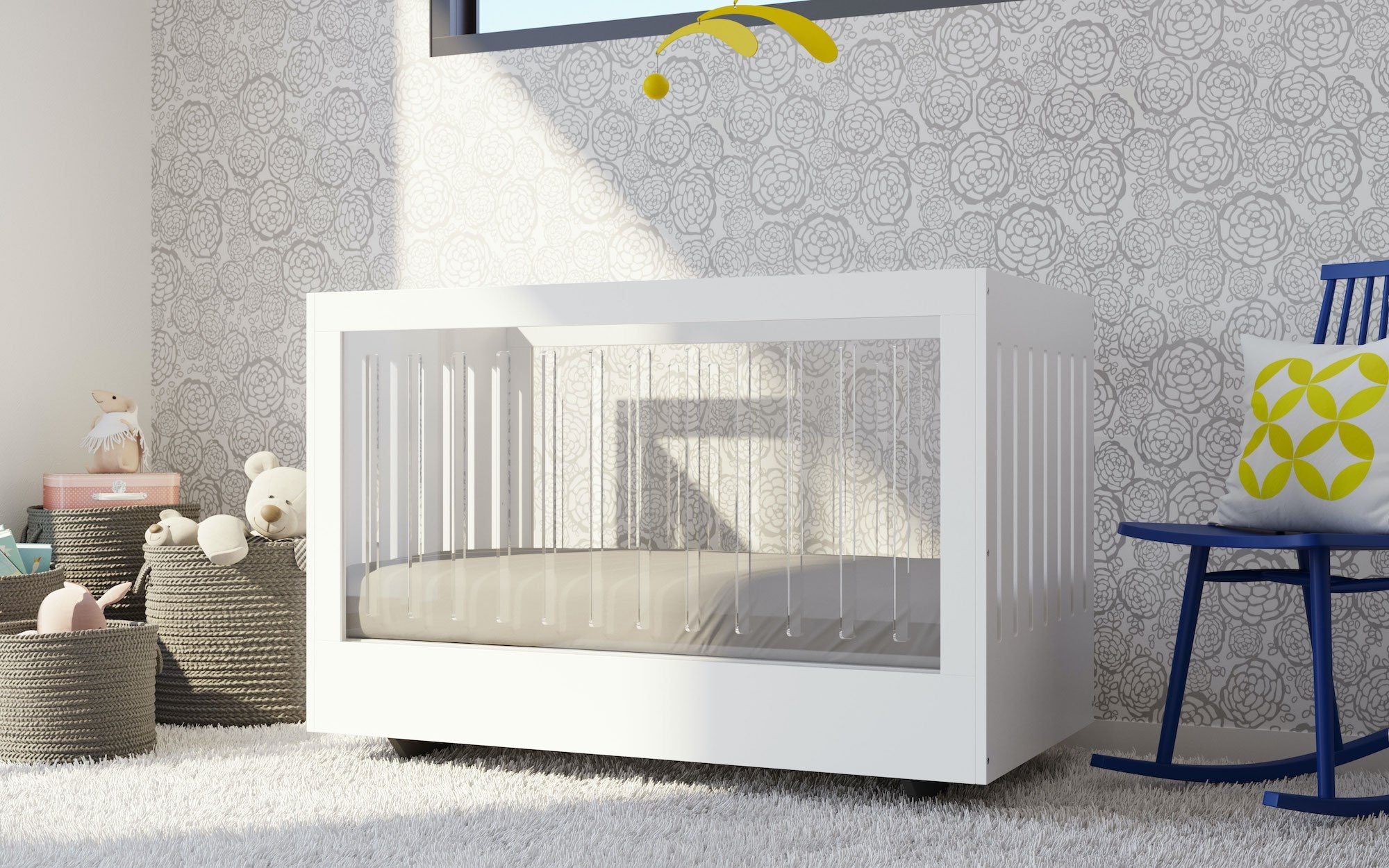 Square shop baby cribs