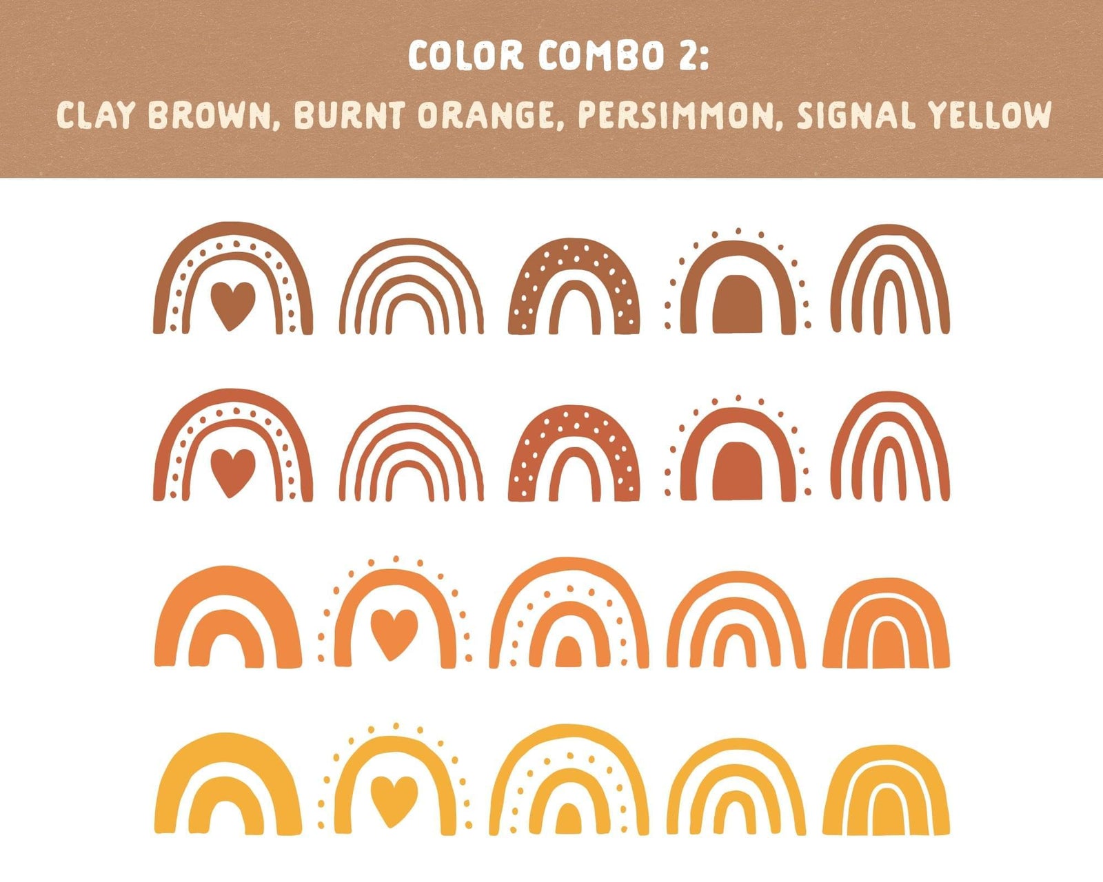 Boho Rainbow Wall Decals