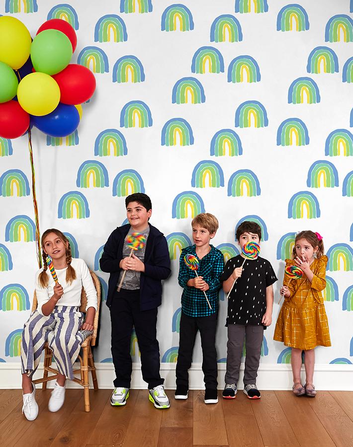 Green Rainbows Wallpaper - Project Nursery