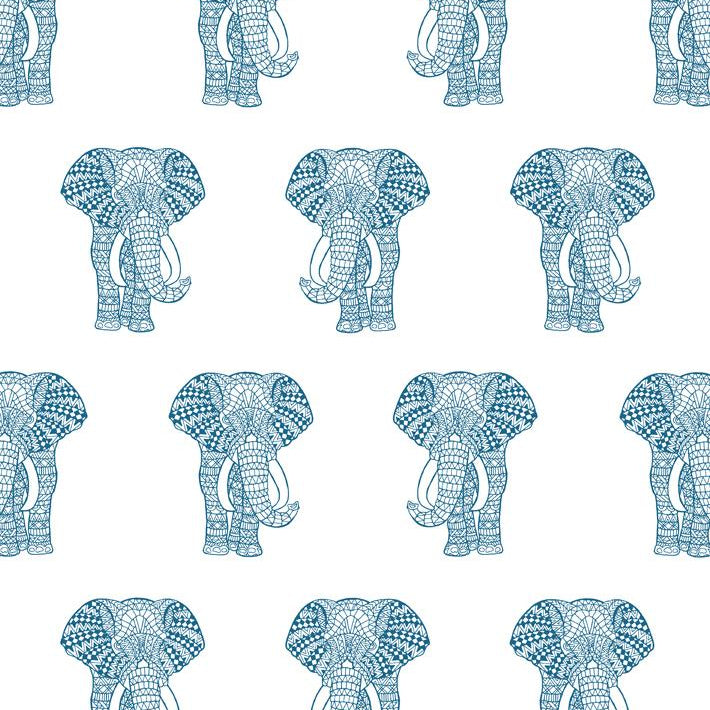 Raja Elephant Wallpaper - Project Nursery