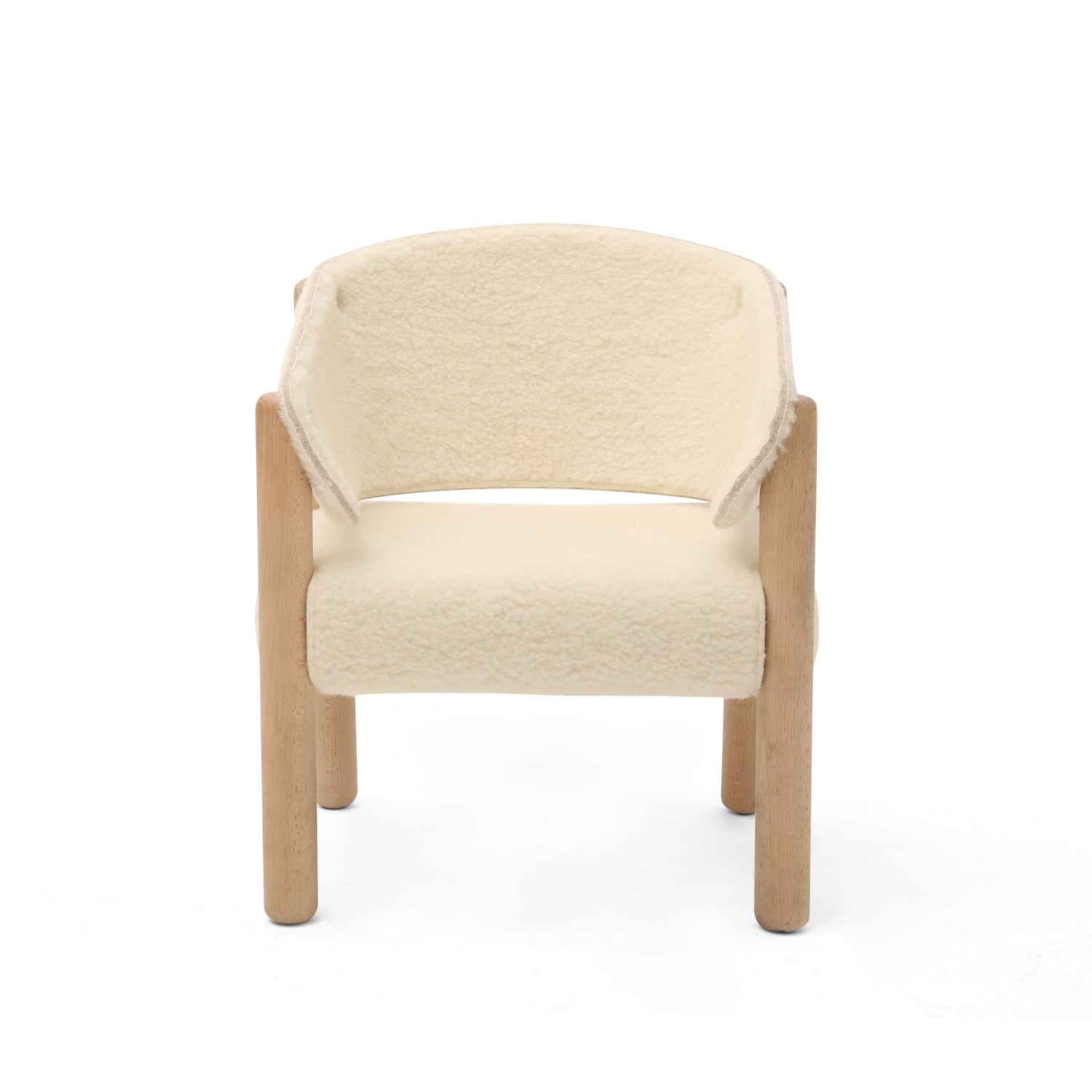 Saba Chair - Fur Milk