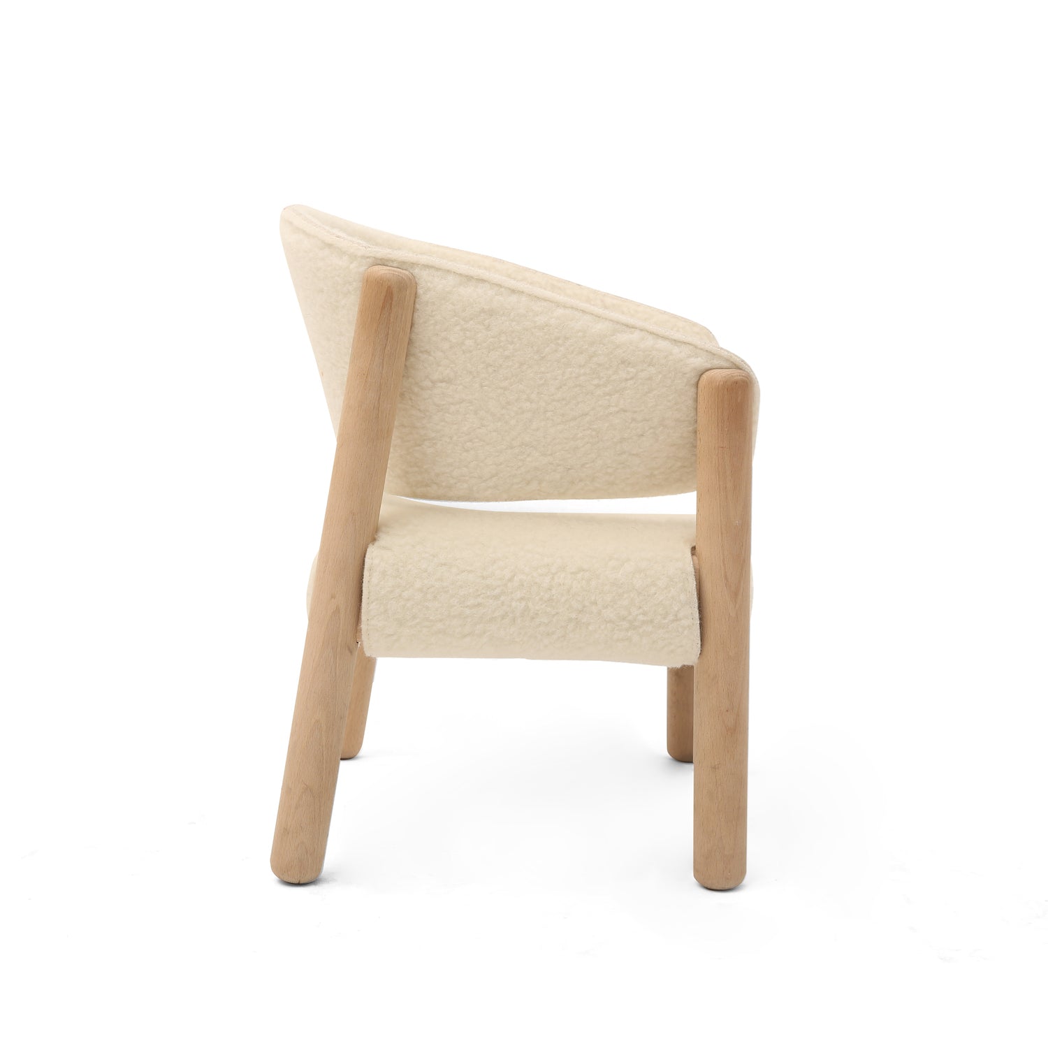 Saba Chair - Fur Milk
