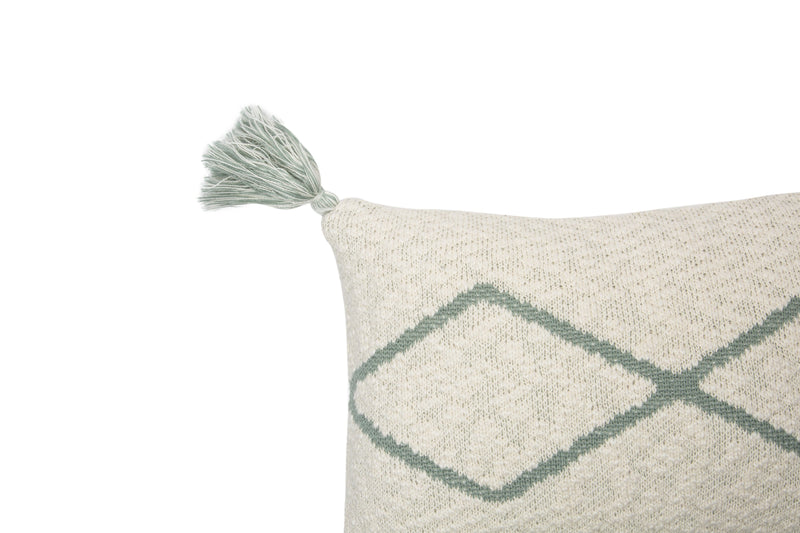 Little Oasis Knitted Pillow - Indus Blue - Project Nursery