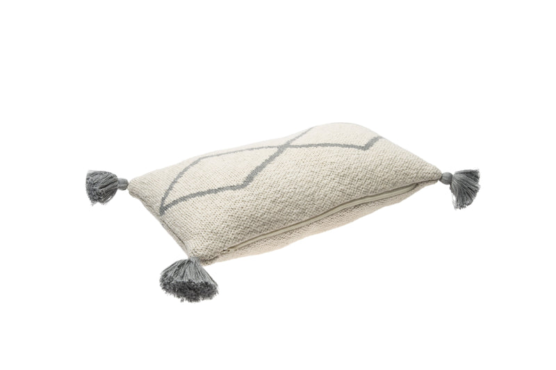 Little Oasis Knitted Pillow - Grey - Project Nursery
