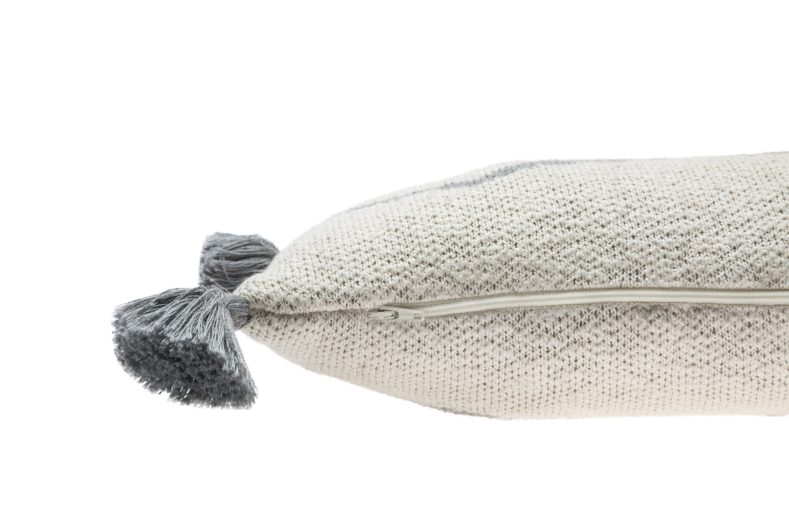 Little Oasis Knitted Pillow - Grey - Project Nursery